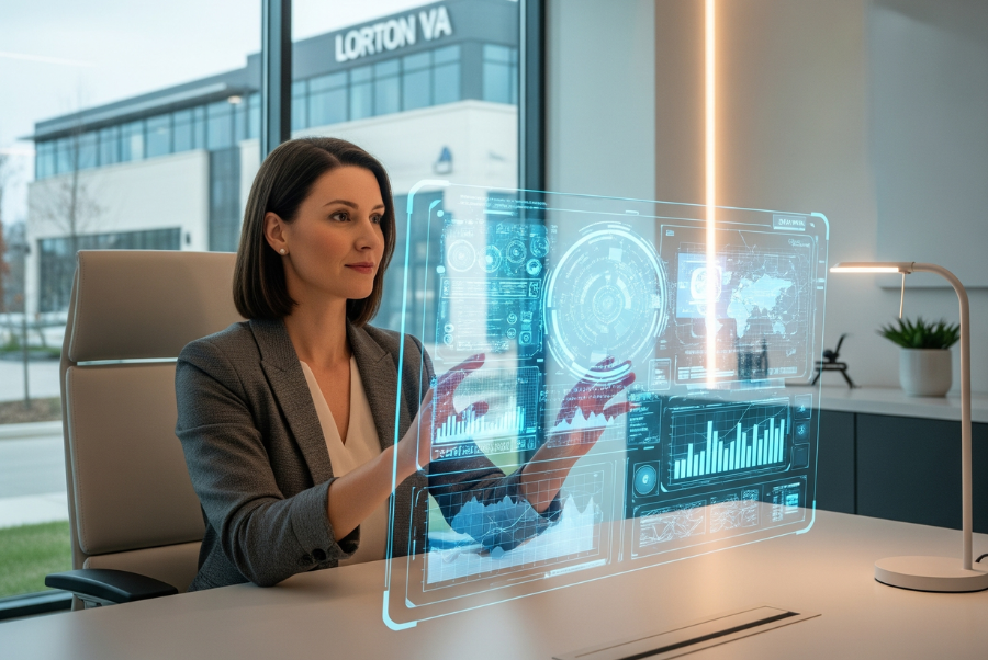 Small business owner in Lorton VA using AI Agents for Business Efficiency