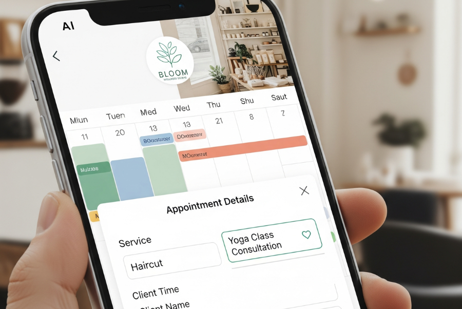 AI scheduling app for small business owners in Lorton