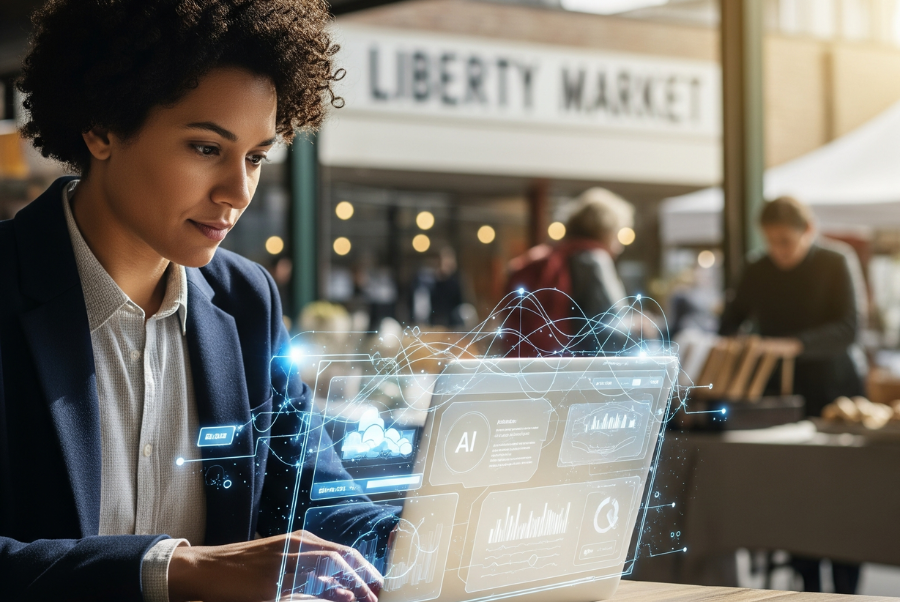 Small business owner in Lorton VA using Intelligent AI agents