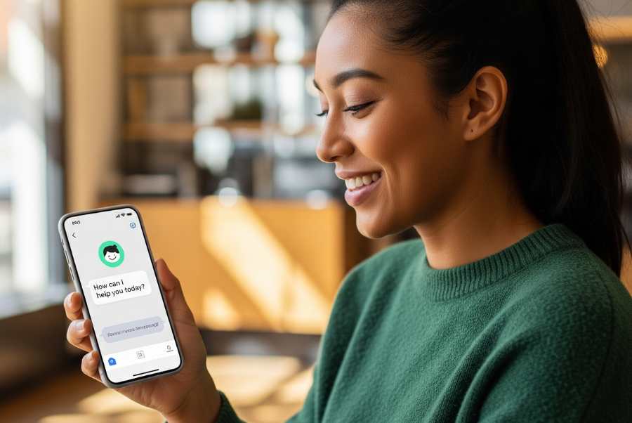 AI Agent in Customer Service Lorton VA helping customer online