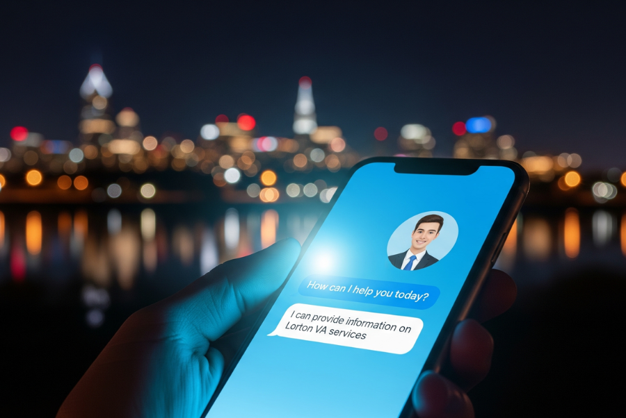 AI chatbot helping customers in Lorton VA after hours
