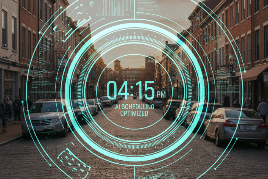 AI optimizing social media post timing for Fairfax and Alexandria VA businesses