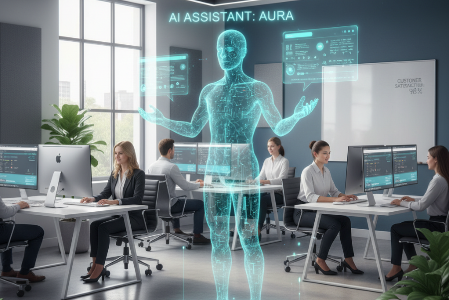 Customer Service AI Agents helping a Fairfax VA business team with customer chats