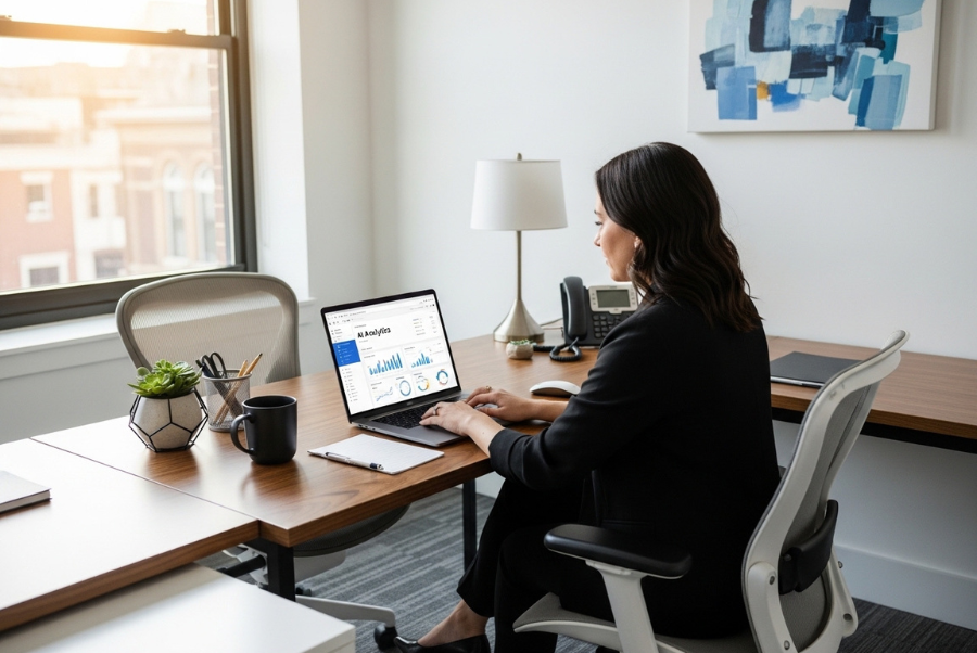 AI in content marketing Alexandria VA helping local business owner manage digital marketing