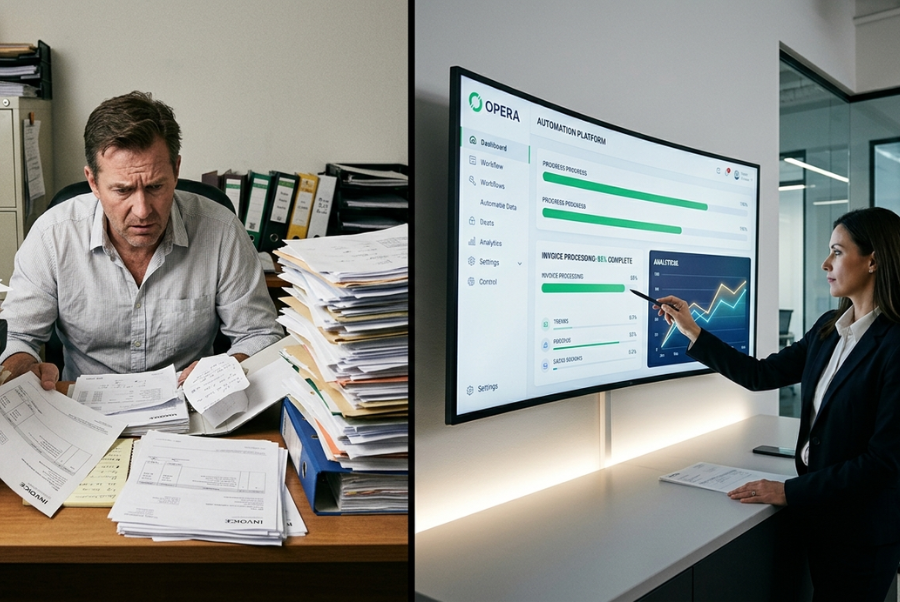 manual work vs AI automation saving time in small business