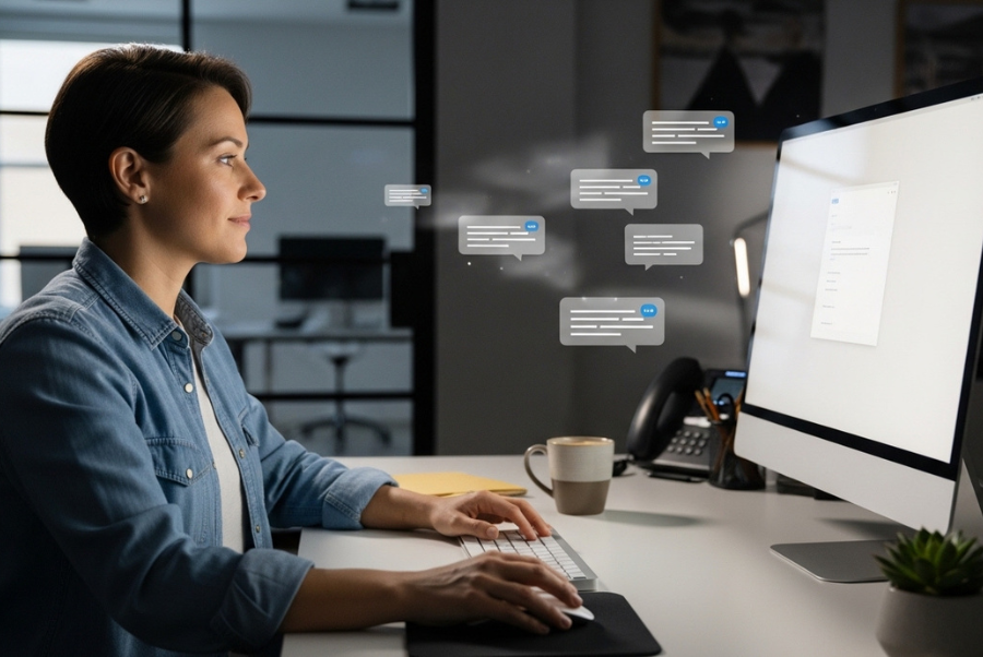 AI agent integration helping Lorton VA business owners manage messages and workflows