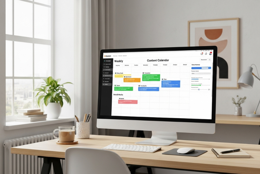 Automated content calendar for Lorton VA businesses