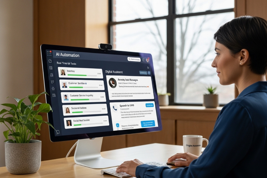 Intelligent virtual agents handling repetitive customer service tasks for Arlington VA businesses