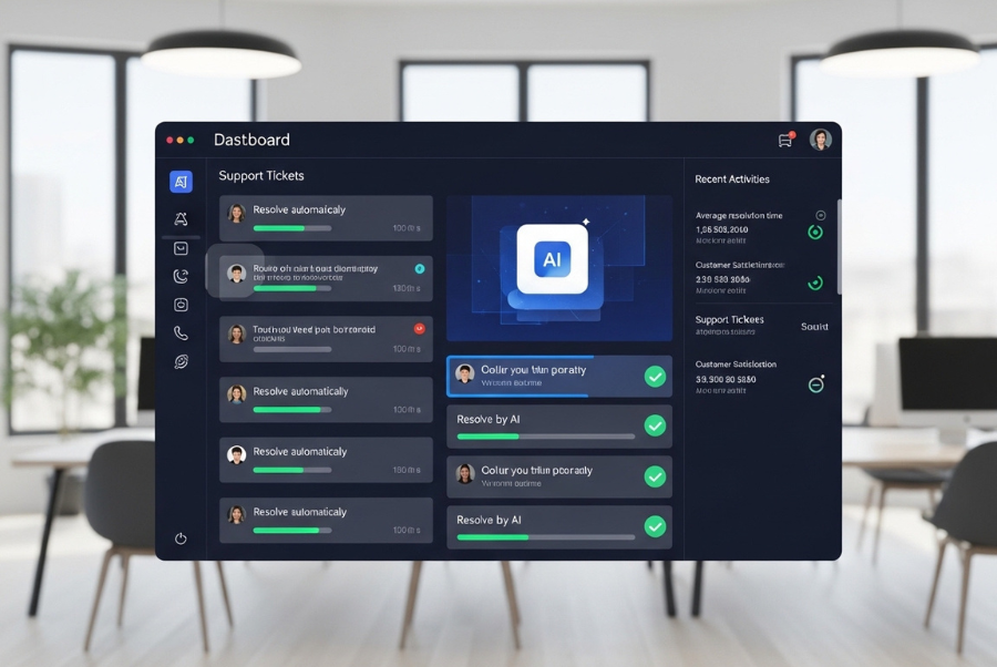 AI chatbot reducing customer support workload for local businesses