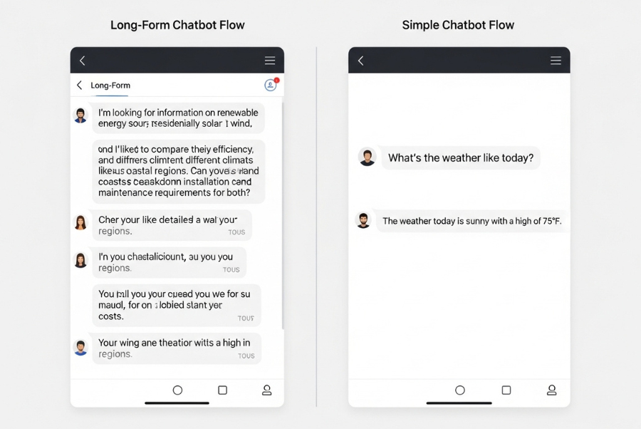 simplified chatbot questions improving user experience