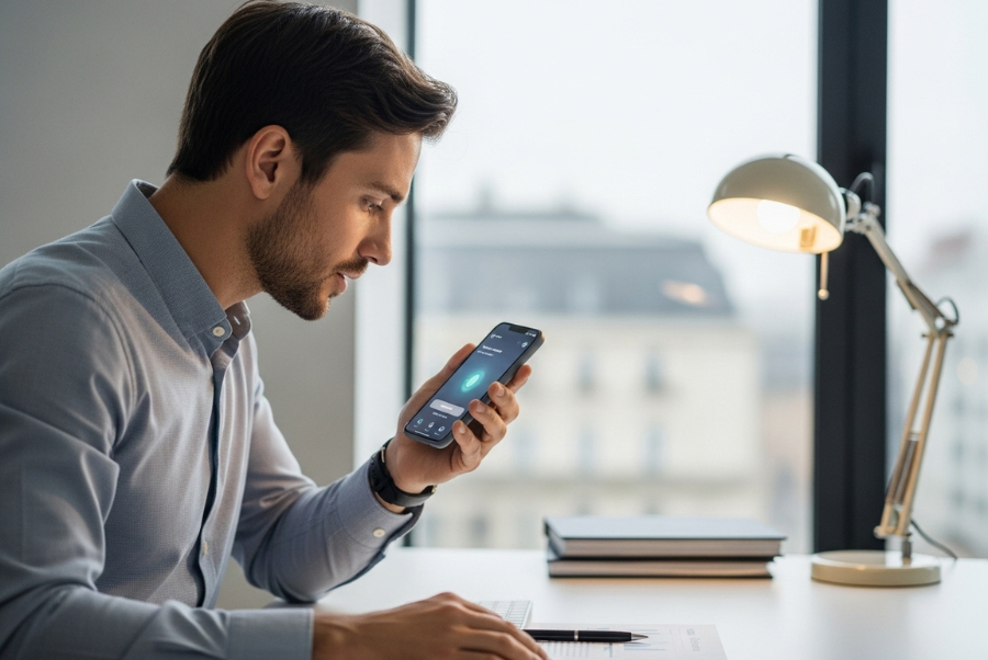 voice command chatbots Tysons VA business owner using AI assistant